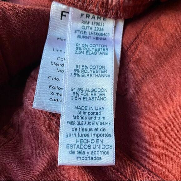 FRAME Le High Skinny Jeans Raw Step Hem Size 26 - Picture 7 of 7